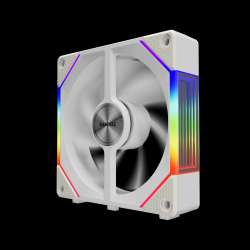 Gamdias Комплект вентилатори Fan Pack 3-in-1 3x120mm - AEOLUS P2-1203 White, Swappable Fan Blades (Reverse Fan Blades Included), Daisy-Chain, Infinity Mirror