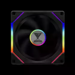Gamdias Комплект вентилатори Fan Pack 3-in-1 3x120mm - AEOLUS P2-1203, Swappable Fan Blades (Reverse Fan Blades Included), Daisy-Chain, Infinity Mirror, A-RGB