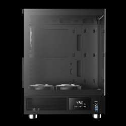 Gamdias кутия Case ATX - ATLAS E1 - 3 x 120 mm A-RGB, Digital Display, Tempered Glass