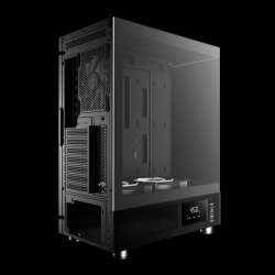 Gamdias кутия Case ATX - ATLAS E1 - 3 x 120 mm A-RGB, Digital Display, Tempered Glass