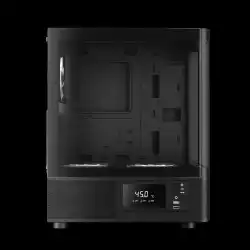 Gamdias кутия Case ATX - ATLAS E2 - 3 x 120 mm A-RGB, Digital Display, Curved Glass