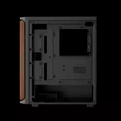 Gamdias кутия Case ATX - AURA GC11 Wood Black - USB-C