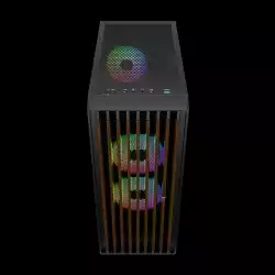 Gamdias кутия Case ATX - AURA GC4 ELITE - Addressable RGB, Wood