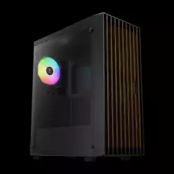 Gamdias кутия Case ATX - AURA GC4 ELITE - Addressable RGB, Wood