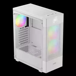 Gamdias кутия Case ATX - AURA GC5 ELITE ARGB WH - Addressable RGB, Mesh, Digital Display