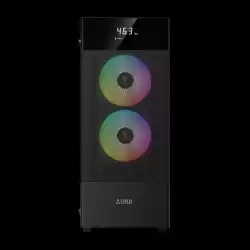 Gamdias кутия Case ATX - AURA GC5 ELITE ARGB BK - Addressable RGB, Mesh, Digital Display