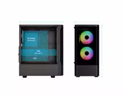Gamdias кутия Case ATX - TALOS E3 CG - 3 x 120 mm A-RGB, Curved Glass
