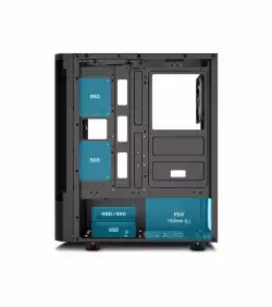 Gamdias кутия Case ATX - TALOS E3 CG - 3 x 120 mm A-RGB, Curved Glass                          