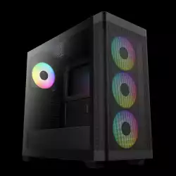 Gamdias кутия Case E-ATX - ATHENA M3 Black - USB-C, 4 x 120 mm A-RGB, Mesh, Tempered Glass
