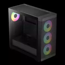 Gamdias кутия Case E-ATX - ATHENA M3 Black - USB-C, 4 x 120 mm A-RGB, Mesh, Tempered Glass