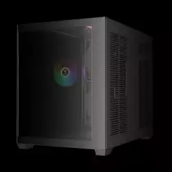 Gamdias кутия Case mATX - AURA GC10M - 3 x 120 mm A-RGB, Tempered Glass
