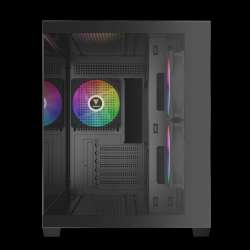 Gamdias кутия Case mATX - AURA GC10M - 3 x 120 mm A-RGB, Tempered Glass
