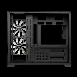 Gamdias кутия Case mATX - AURA GC10M v2 - 3 x 120 mm A-RGB, USB-C, Tempered Glass