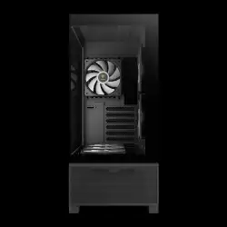 Gamdias кутия Case mATX - AURA GC12 ARGB BK - 6 x 120 mm A-RGB, USB-C, Tempered Glass