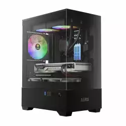 Gamdias кутия Case mATX - AURA GC9M - 3 x 120 mm A-RGB, Tempered Glass