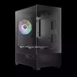 Gamdias кутия Case mATX - AURA GC9M Elite - 3 x 120 mm A-RGB, USB-C, Tempered Glass