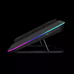 Gamdias Охладител за лаптоп Gaming Notebook Cooler 19" - AETHER P1 - USB-C/A Hub, RGB, Phone Stand
