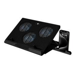 Gamdias Охладител за лаптоп Gaming Notebook Cooler 19" - AETHER E1 - USB Hub, Phone Stand