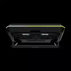 Gamdias Охладител за лаптоп Gaming Notebook Cooler 19" - AETHER P1 - USB-C/A Hub, RGB, Phone Stand