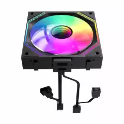 Gamemax Комплект вентилатори Fan Pack 3-in-1 3x120mm - FN12A-S3I Black, Daisy-Chain, Addressable RGB