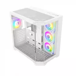 Gamemax кутия Case ATX - HYPE-A White - 4 x 120 mm Addressable RGB fans