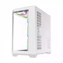 Gamemax кутия Case ATX - HYPE-A White - 4 x 120 mm Addressable RGB fans