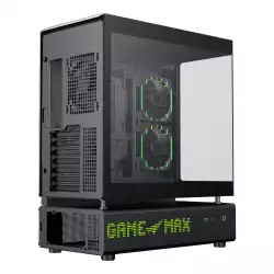 Gamemax кутия Case ATX - N90 BG - Addressable RGB, Modular Dual-Chamber