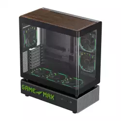 Gamemax кутия Case ATX - N90 BG - Addressable RGB, Modular Dual-Chamber