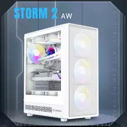 Gamemax кутия Case ATX - Storm 2 AW - 6 x 120 mm Addressable RGB fans