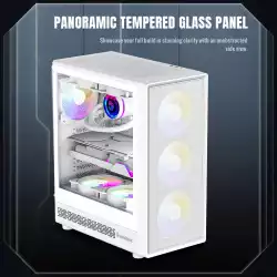 Gamemax кутия Case ATX - Storm 2 AW - 6 x 120 mm Addressable RGB fans