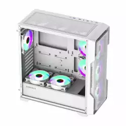 Gamemax кутия Case EATX - SIEGE White - Addressable RGB
