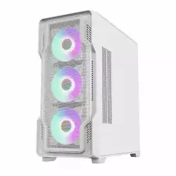 Gamemax кутия Case EATX - SIEGE White - Addressable RGB