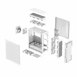 Gamemax кутия Case EATX - SIEGE White - Addressable RGB