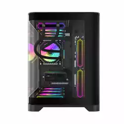 Gamemax кутия Case mATX - HYPE-M Black - 3 x 120 mm Addressable RGB fans
