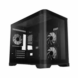Gamemax кутия Case mATX - HYPE-M Black - 3 x 120 mm Addressable RGB fans