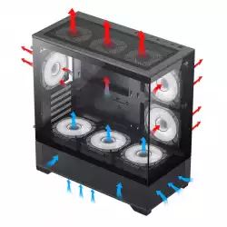 Gamemax кутия Case mATX - Vista MB
