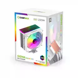 Gamemax охладител CPU Cooler Sigma 550 Infinity White - Addressable RGB