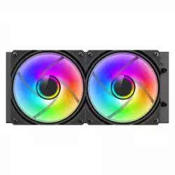 Gamemax водно охлаждане Water Cooling IceBurg 240 Infinity Black - Infinity Mirror, Addressable RGB