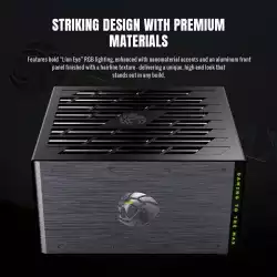 Gamemax захранване PSU ATX 3.1 1000W Platinum, Full Modular - LION CORE 1000P