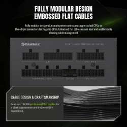 Gamemax захранване PSU ATX 3.1 1050W Gold, Full Modular - GX PRO 1050G