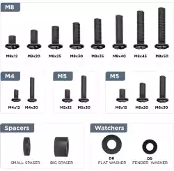 Gembird комплект универсални винтове за стенен монтаж VESA Screw Kit - WM-KIT-01
