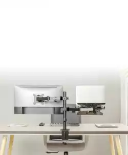 Gembird Стойка за монитор с лаптоп стойка Monitor Mount with Laptop holder - MA-DA-03