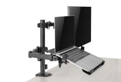 Gembird Стойка за монитор с лаптоп стойка Monitor Mount with Laptop holder - MA-DA-03