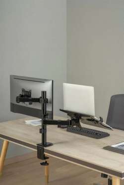 Gembird Стойка за монитор с лаптоп стойка Monitor Mount with Laptop holder - MA-DA-03