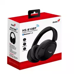 Genius безжични слушалки Headphones Bluetooth 5.3 - HS-810BT, Black