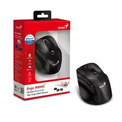 Genius безжина безшумна мишка Wireless Silent Mouse Ergo 9000S - Silent, Bluetooth, 2.4G, Black