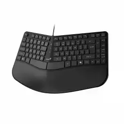 Genius клавиатура Ergonomic Keyboard Ergo KB-700 Black - Copilot, Split Wave Design, Palm Rest