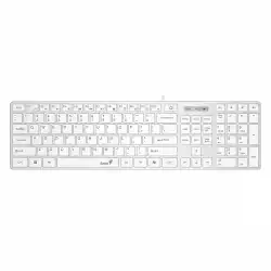 Genius клавиатура Slim Keyboard SlimStar 126 White - Copilot, Low profile Chocolate