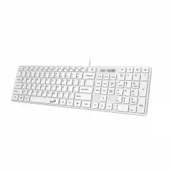 Genius клавиатура Slim Keyboard SlimStar 126 White - Copilot, Low profile Chocolate