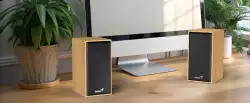 Genius тонколони Speakers 2.0 - SP-HF180 - 6W, USB, Pine Wood